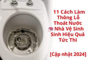 11 Cách Làm Thông Lỗ Thoát Nước Trong Nhà Vệ Sinh Hiệu Quả Tức Thì [Cập nhật 2024]