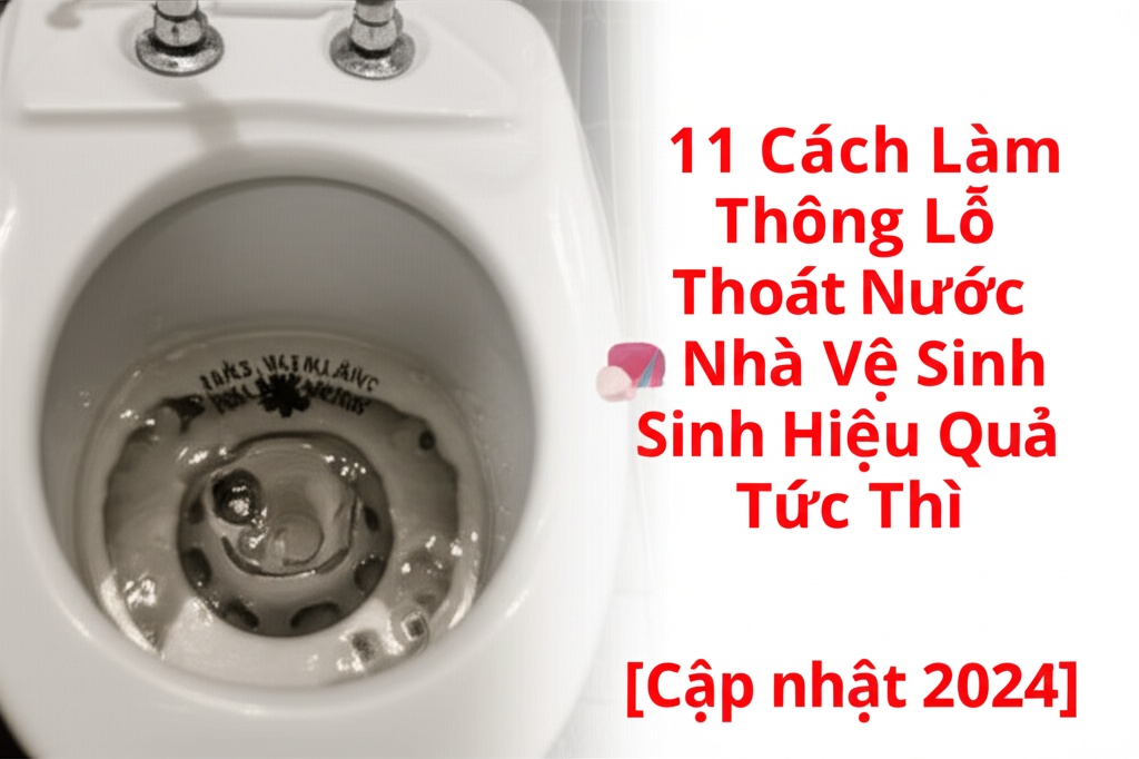 Hình minh họa cho bài viết: 11 Cách Làm Thông Lỗ Thoát Nước Trong Nhà Vệ Sinh Hiệu Quả Tức Thì [Cập nhật 2024]