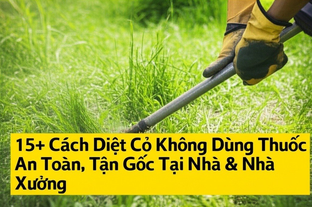 Hình minh họa cho bài viết: 15+ Cách Diệt Cỏ Không Dùng Thuốc An Toàn, Tận Gốc Tại Nhà & Nhà Xưởng