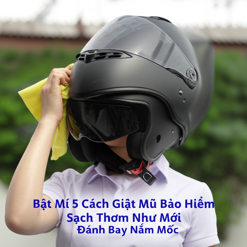 Hình minh họa cho bài viết: Bật Mí 5 Cách Giặt Mũ Bảo Hiểm Sạch Thơm Như Mới, Đánh Bay Nấm Mốc