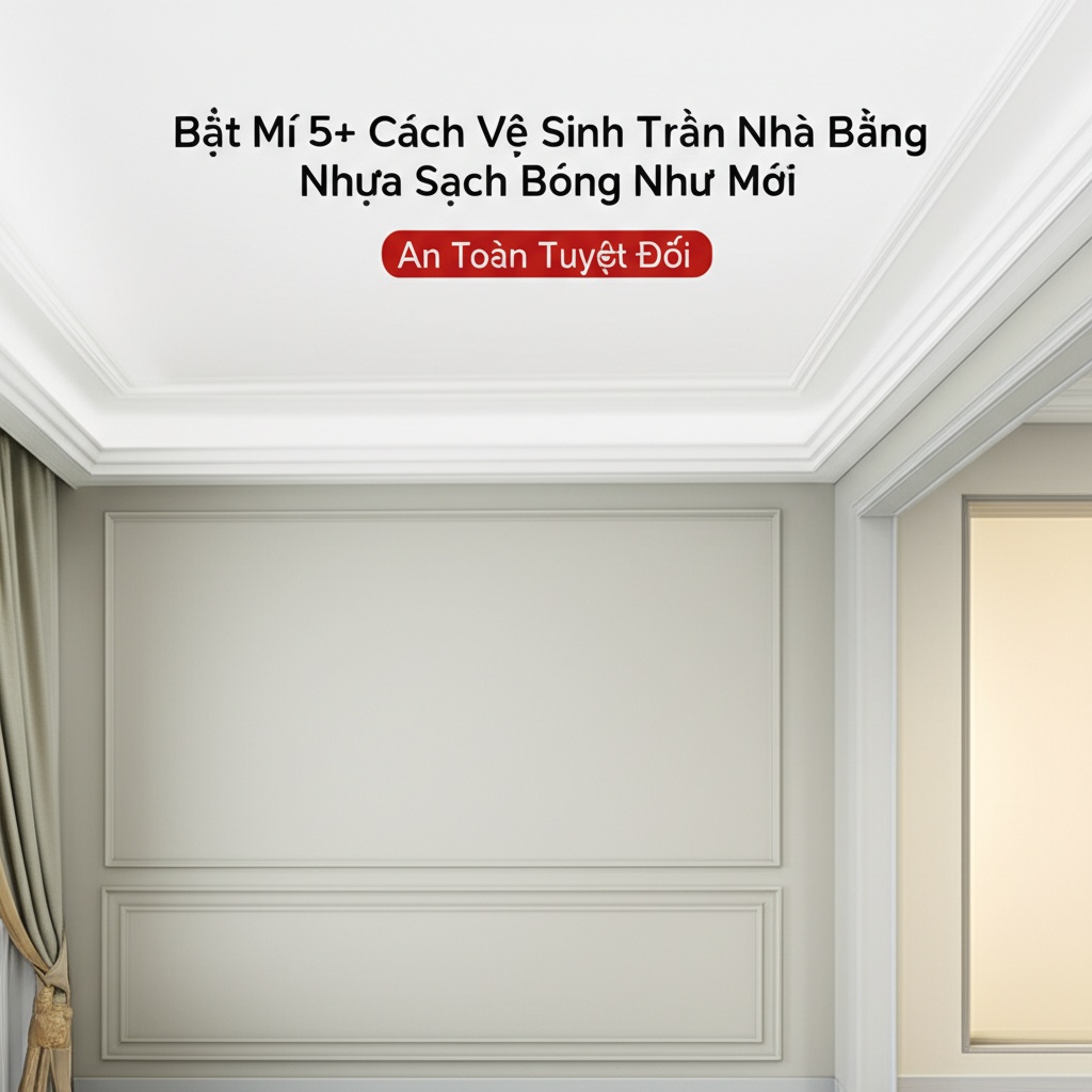 Hình minh họa cho bài viết: Bật Mí 5+ Cách Vệ Sinh Trần Nhà Bằng Nhựa Sạch Bóng Như Mới, An Toàn Tuyệt Đối