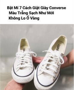 Bật Mí 7 Cách Giặt Giày Converse Màu Trắng Sạch Như Mới, Không Lo Ố Vàng