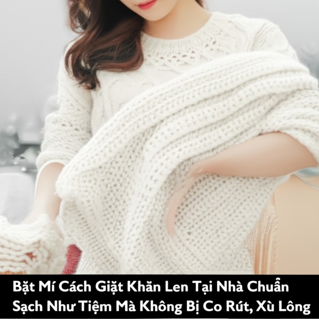 Hình minh họa cho bài viết: Bật Mí Cách Giặt Khăn Len Tại Nhà Chuẩn Sạch Như Tiệm Mà Không Bị Co Rút, Xù Lông