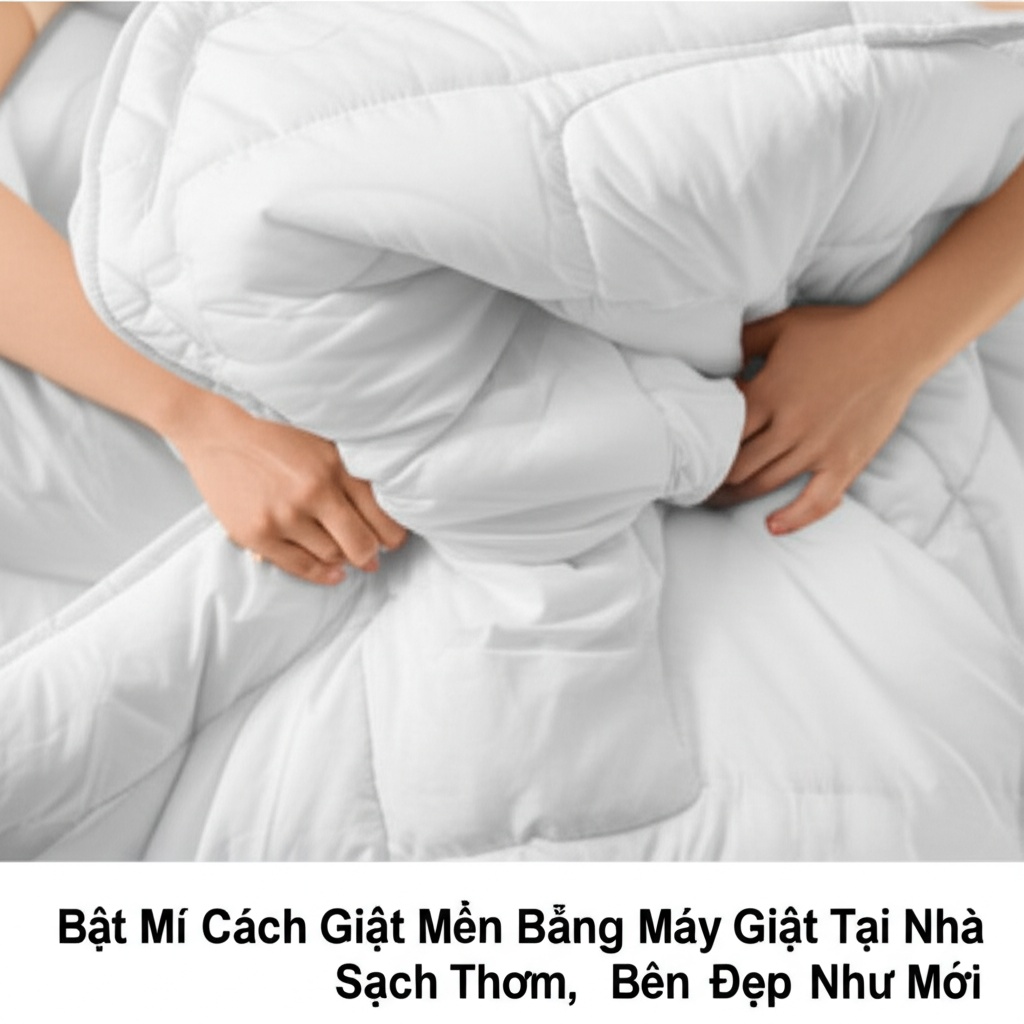 Hình minh họa cho bài viết: Bật Mí Cách Giặt Mền Bằng Máy Giặt Tại Nhà Sạch Thơm, Bền Đẹp Như Mới