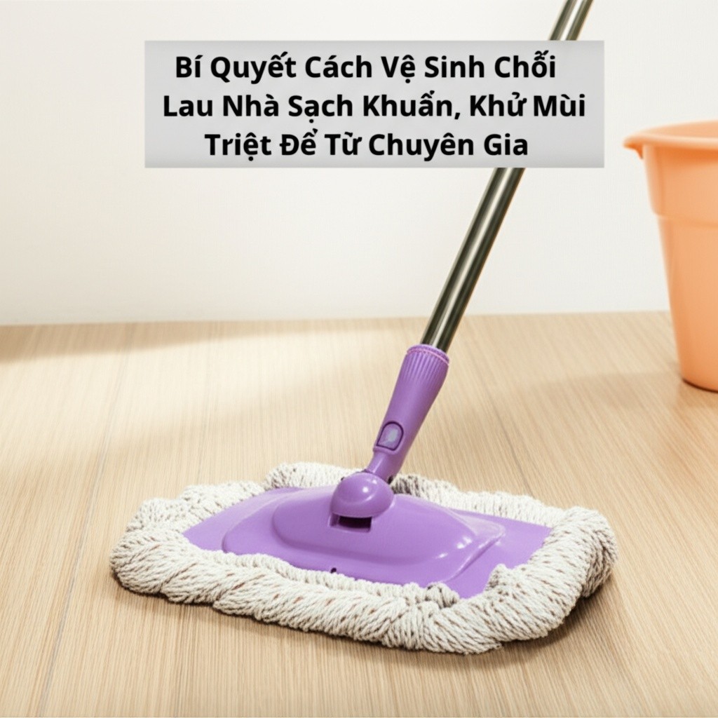 Hình minh họa cho bài viết: Bí Quyết Cách Vệ Sinh Chổi Lau Nhà Sạch Khuẩn, Khử Mùi Triệt Để Từ Chuyên Gia