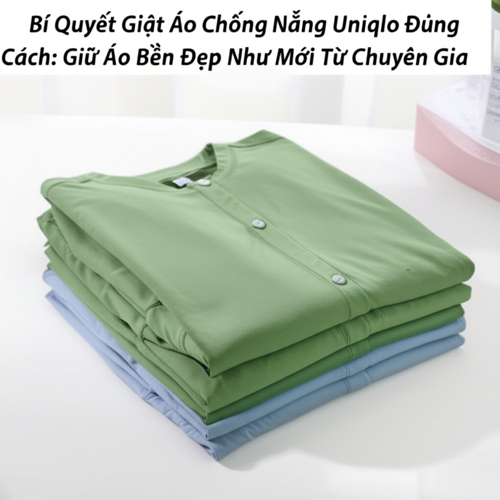 Hình minh họa cho bài viết: Bí Quyết Giặt Áo Chống Nắng Uniqlo Đúng Cách: Giữ Áo Bền Đẹp Như Mới Từ Chuyên Gia