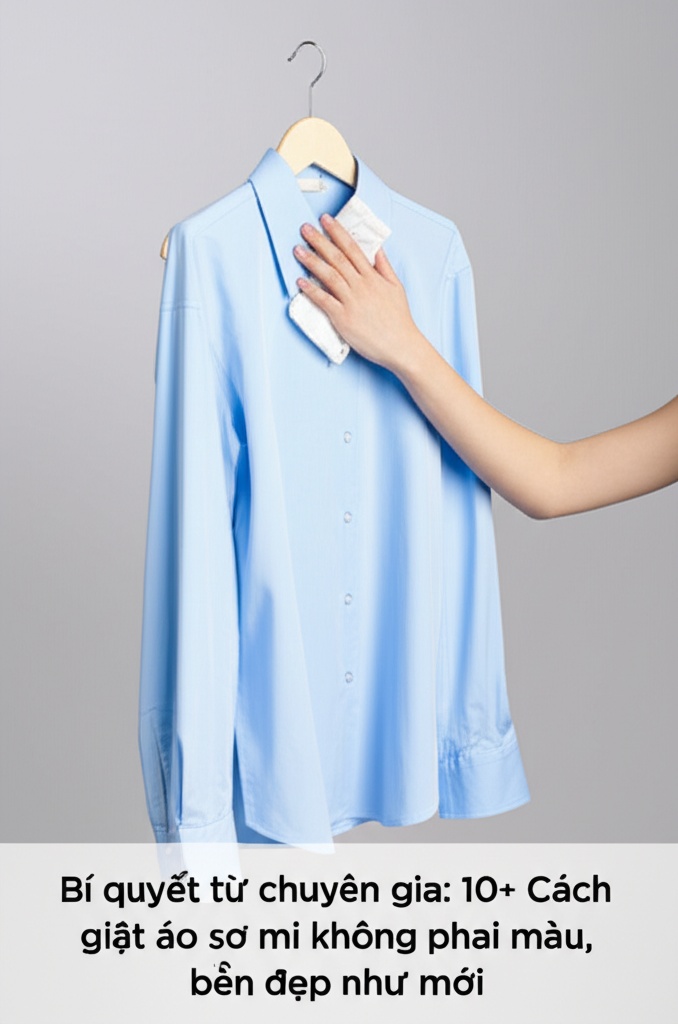 Hình minh họa cho bài viết: Bí quyết từ chuyên gia: 10+ Cách giặt áo sơ mi không phai màu, bền đẹp như mới