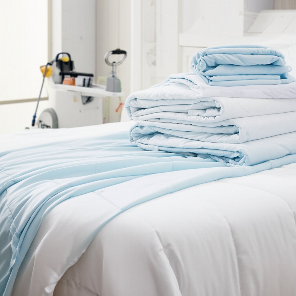 Hình minh họa cho bài viết: Bí Quyết Vàng: Cách Giặt Chăn Ga Sạch Thơm Như Mới Tại Nhà & Dịch Vụ Chuyên Nghiệp