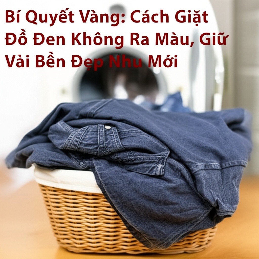 Hình minh họa cho bài viết: Bí Quyết Vàng: Cách Giặt Đồ Đen Không Ra Màu, Giữ Vải Bền Đẹp Như Mới