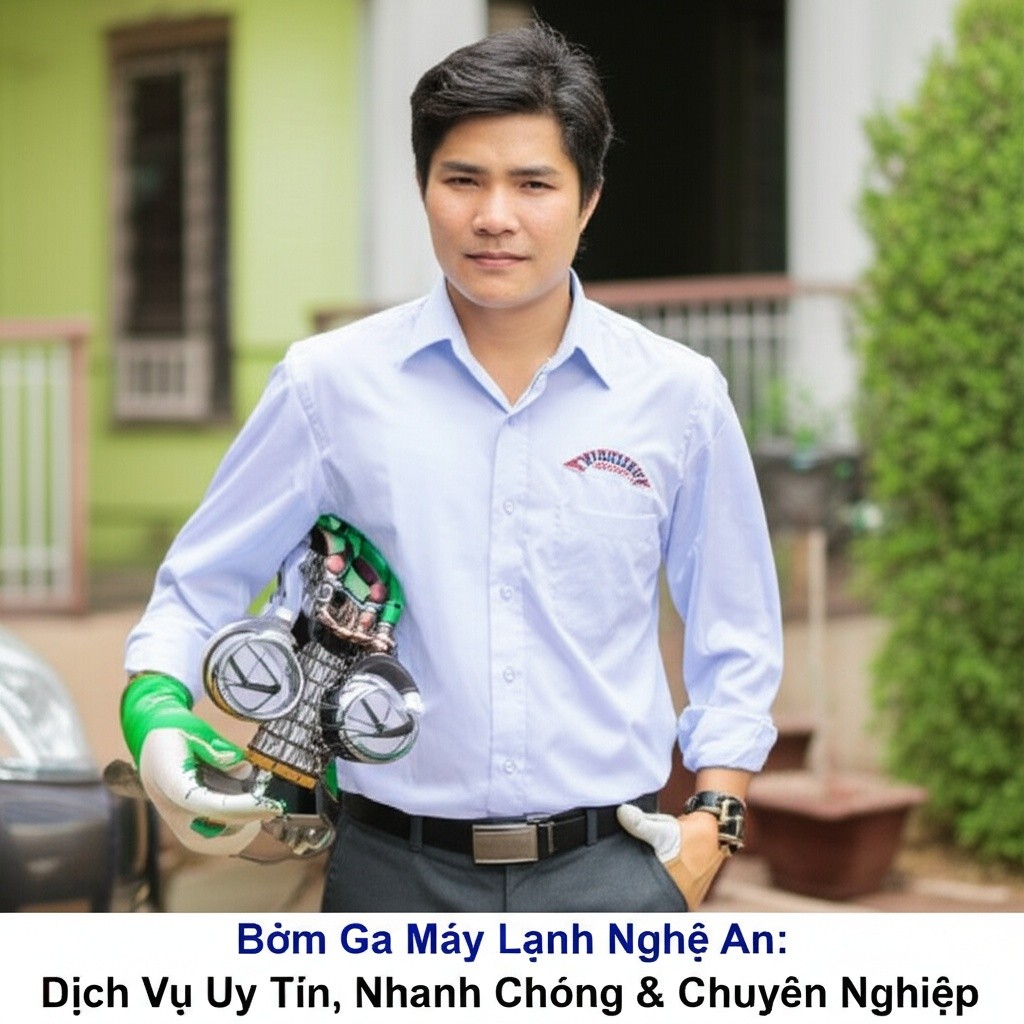 Hình minh họa cho bài viết: Bơm Ga Máy Lạnh Nghệ An: Dịch Vụ Uy Tín, Nhanh Chóng & Chuyên Nghiệp