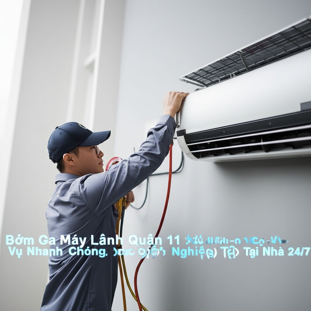 Hình minh họa cho bài viết: Bơm Ga Máy Lạnh Quận 11: Dịch Vụ Nhanh Chóng, Chuyên Nghiệp Tại Nhà 24/7