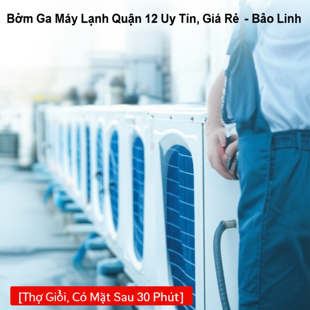 Hình minh họa cho bài viết: Bơm Ga Máy Lạnh Quận 12 Uy Tín, Giá Rẻ - Bảo Linh [Thợ Giỏi, Có Mặt Sau 30 Phút]