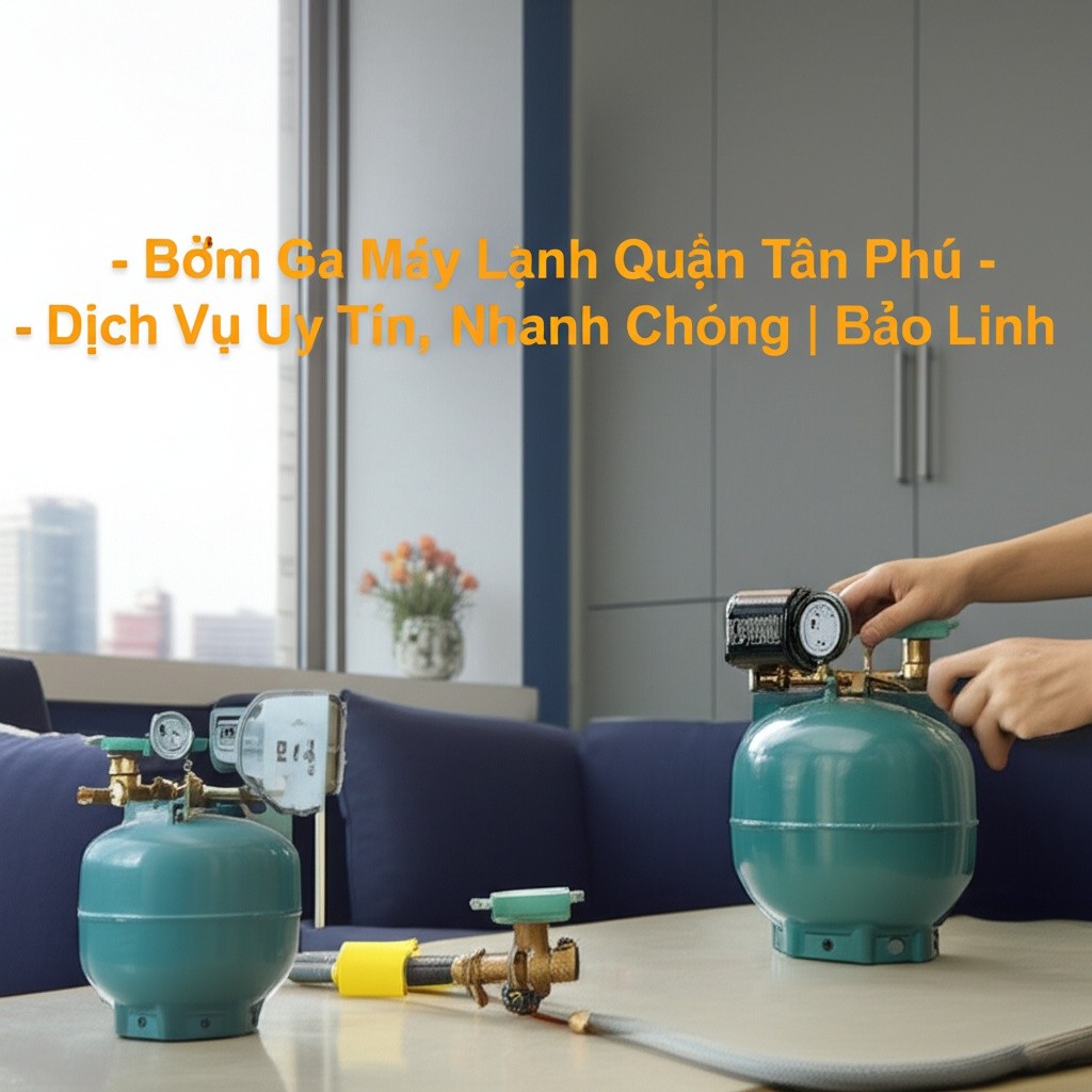 Hình minh họa cho bài viết: Bơm Ga Máy Lạnh Quận Tân Phú - Dịch Vụ Uy Tín, Nhanh Chóng | Bảo Linh