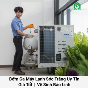 Bơm Ga Máy Lạnh Sóc Trăng Uy Tín, Giá Tốt | Vệ Sinh Bảo Linh