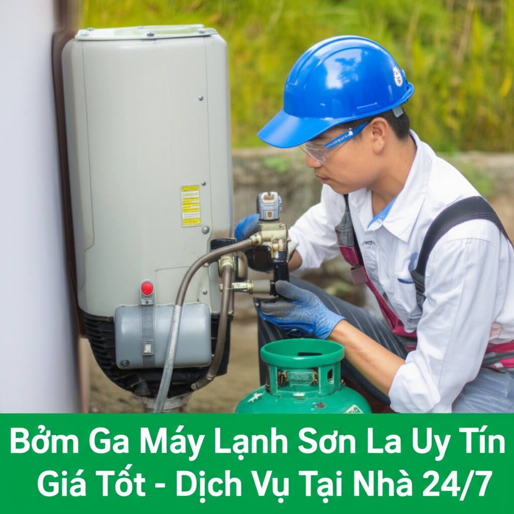 Hình minh họa cho bài viết: Bơm Ga Máy Lạnh Sơn La Uy Tín, Giá Tốt - Dịch Vụ Tại Nhà 24/7