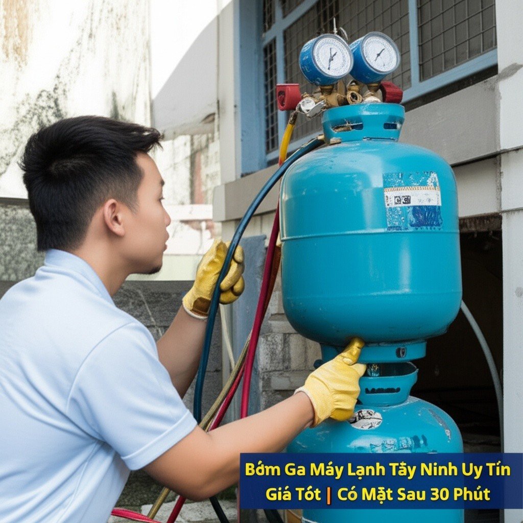 Hình minh họa cho bài viết: Bơm Ga Máy Lạnh Tây Ninh Uy Tín, Giá Tốt | Có Mặt Sau 30 Phút