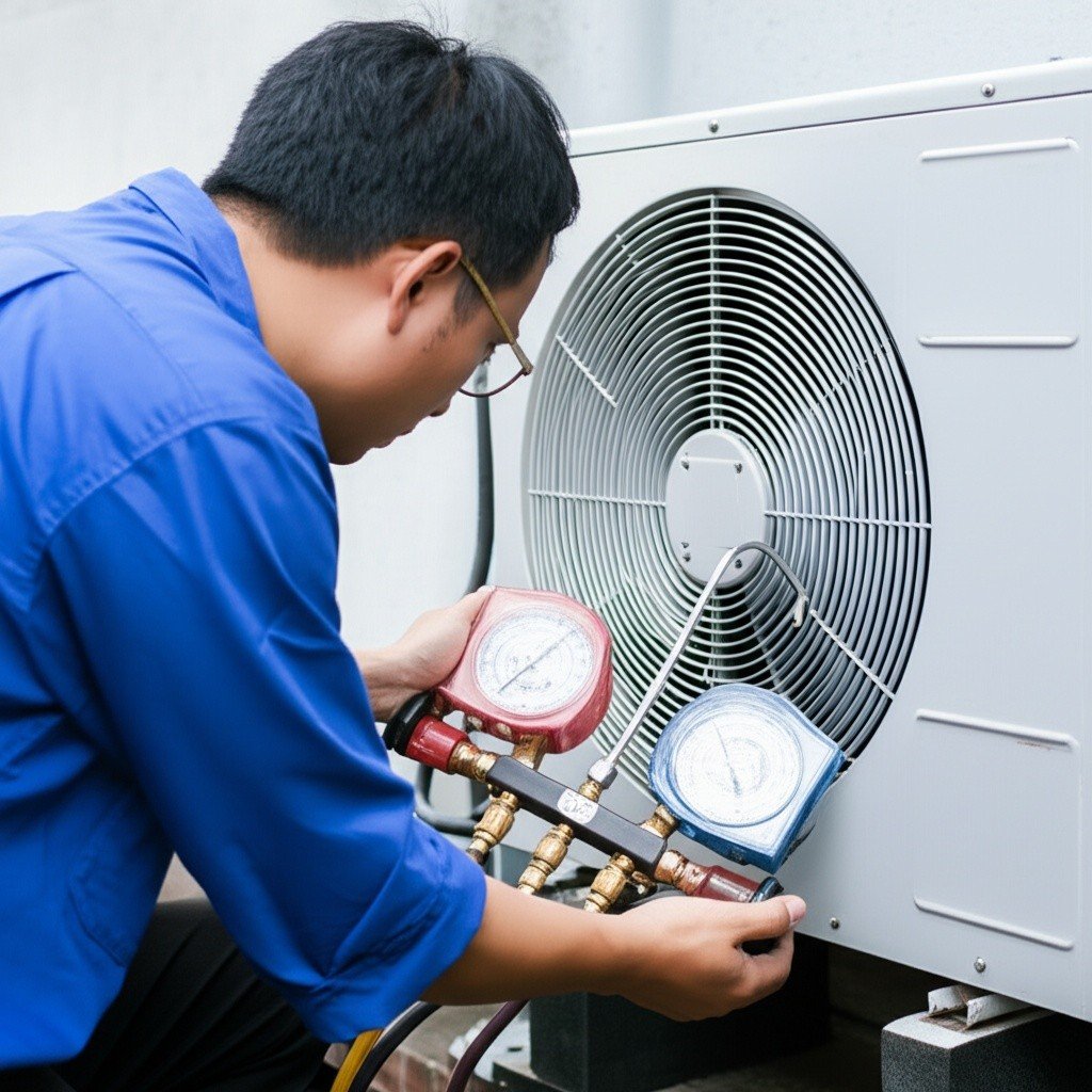 Hình minh họa cho bài viết: Bơm Ga Máy Lạnh Tiền Giang: Dịch Vụ Nhanh Chóng, Uy Tín, Giá Tốt 24/7