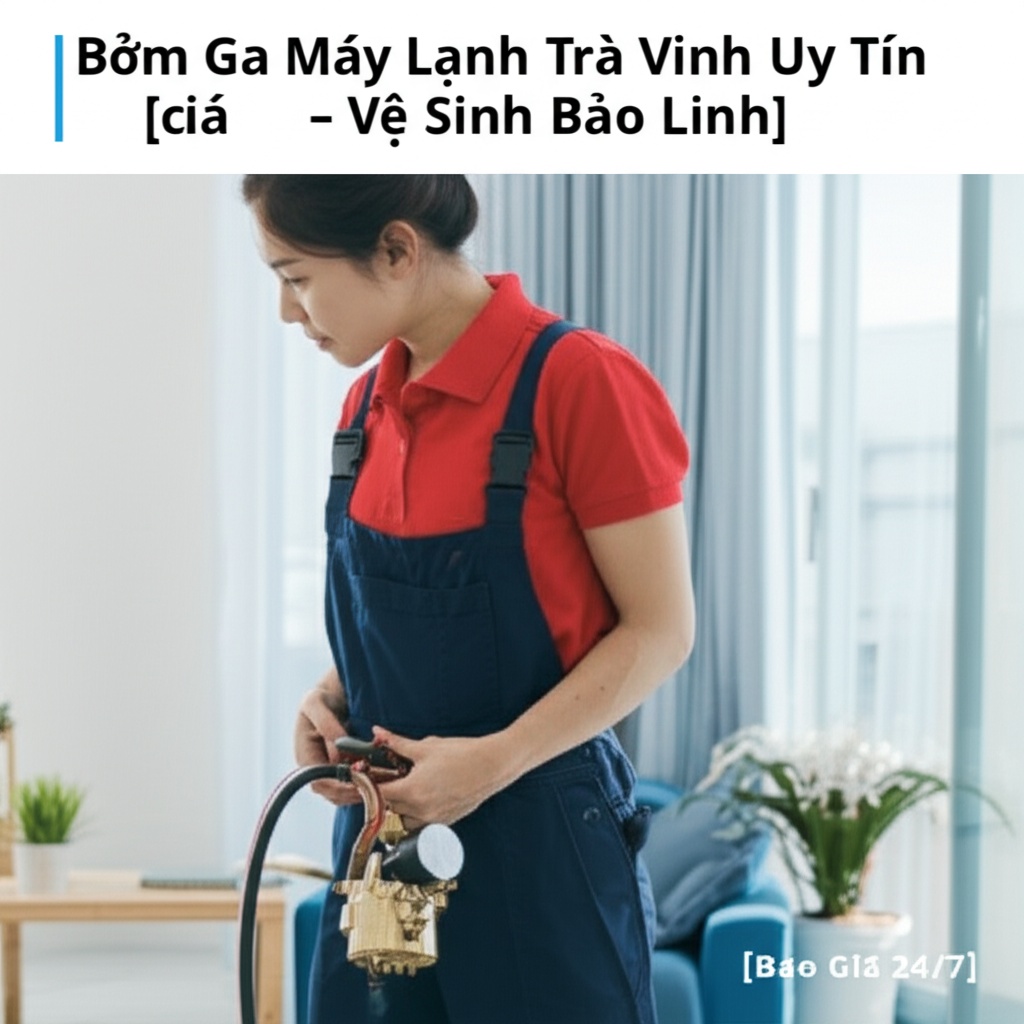 Hình minh họa cho bài viết: Bơm Ga Máy Lạnh Trà Vinh Uy Tín, Giá Rẻ - Vệ Sinh Bảo Linh [Báo Giá 24/7]