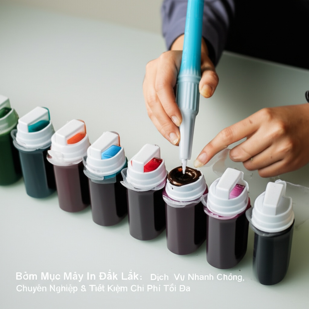 Hình minh họa cho bài viết: Bơm Mực Máy In Đắk Lắk: Dịch Vụ Nhanh Chóng, Chuyên Nghiệp & Tiết Kiệm Chi Phí Tối Đa