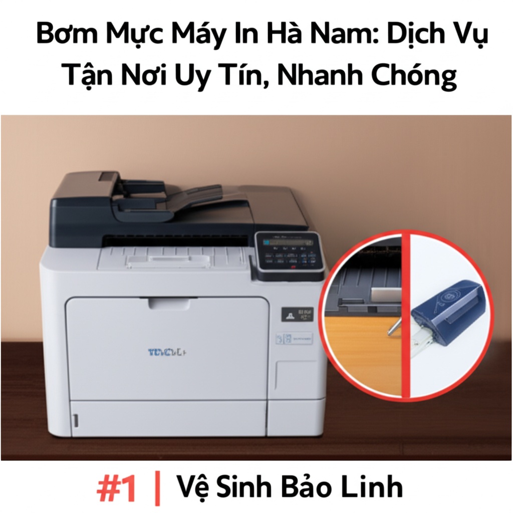 Hình minh họa cho bài viết: Bơm Mực Máy In Hà Nam: Dịch Vụ Tận Nơi Uy Tín, Nhanh Chóng #1 | Vệ Sinh Bảo Linh
