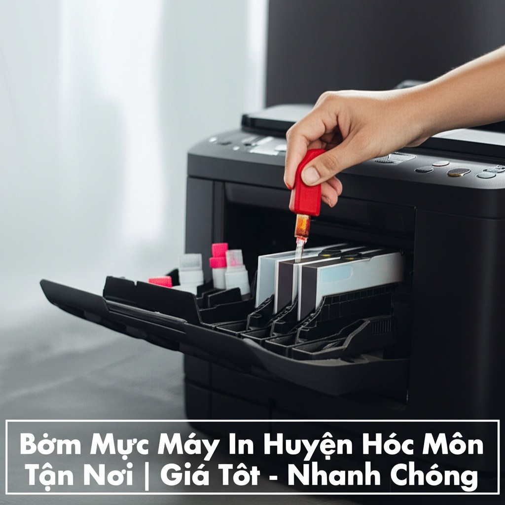 Hình minh họa cho bài viết: Bơm Mực Máy In Huyện Hóc Môn Tận Nơi | Giá Tốt - Nhanh Chóng