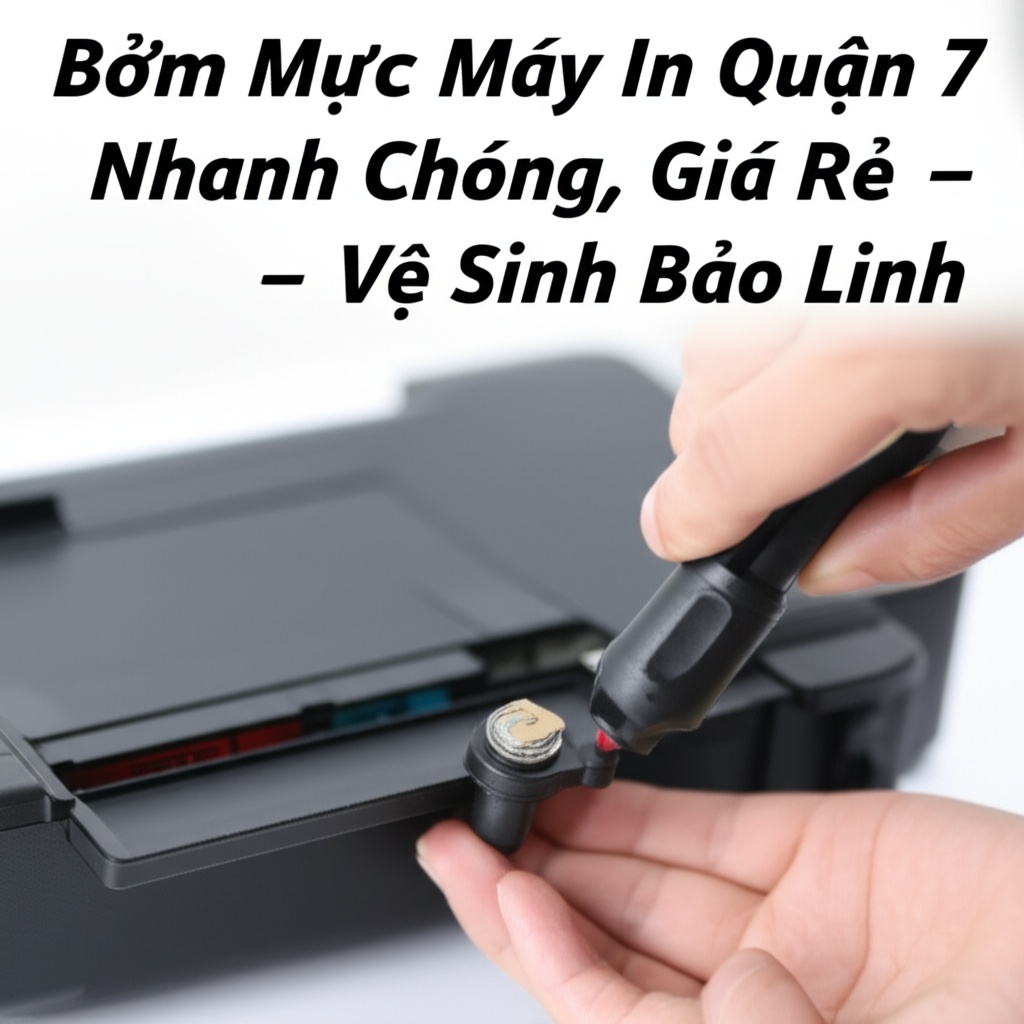 Hình minh họa cho bài viết: Bơm Mực Máy In Quận 7 Nhanh Chóng, Giá Rẻ - Vệ Sinh Bảo Linh