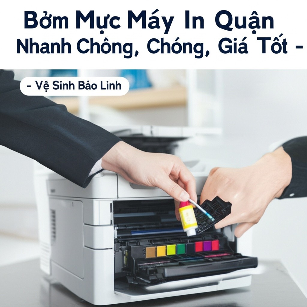 Hình minh họa cho bài viết: Bơm Mực Máy In Quận Bình Tân Nhanh Chóng, Giá Tốt - Vệ Sinh Bảo Linh