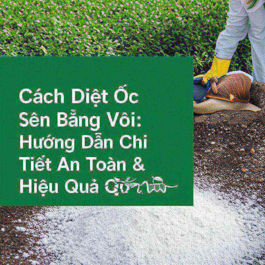 Hình minh họa cho bài viết: Cách Diệt Ốc Sên Bằng Vôi: Hướng Dẫn Chi Tiết An Toàn & Hiệu Quả Tận Gốc