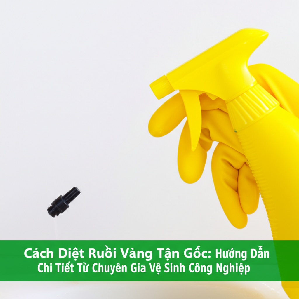 Hình minh họa cho bài viết: Cách Diệt Ruồi Vàng Tận Gốc: Hướng Dẫn Chi Tiết Từ Chuyên Gia Vệ Sinh Công Nghiệp