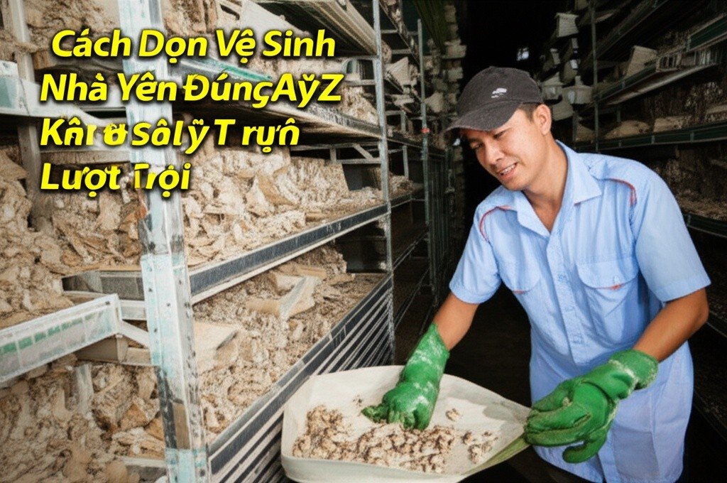 Hình minh họa cho bài viết: Cách Dọn Vệ Sinh Nhà Yến Đúng Kỹ Thuật từ A-Z: Bí Quyết Tăng Sản Lượng Vượt Trội