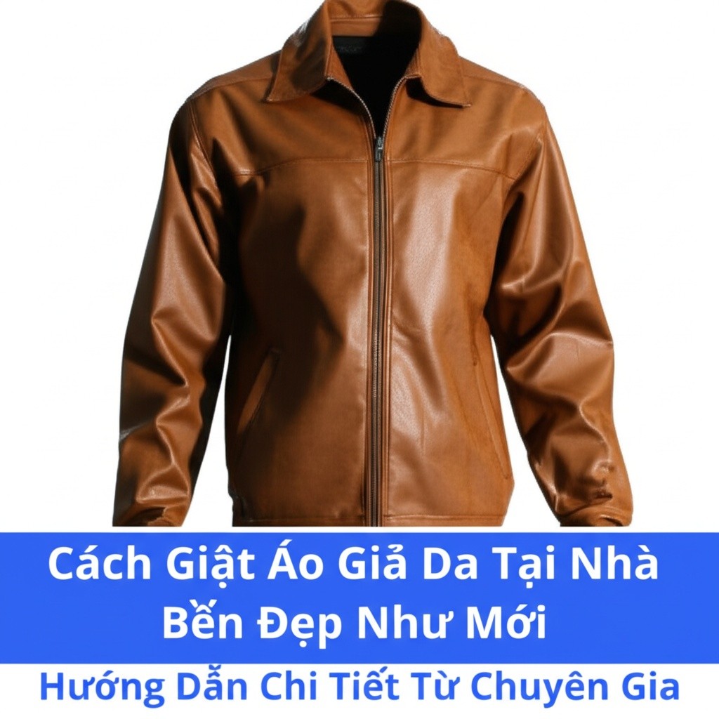 Hình minh họa cho bài viết: Cách Giặt Áo Giả Da Tại Nhà Bền Đẹp Như Mới: Hướng Dẫn Chi Tiết Từ Chuyên Gia