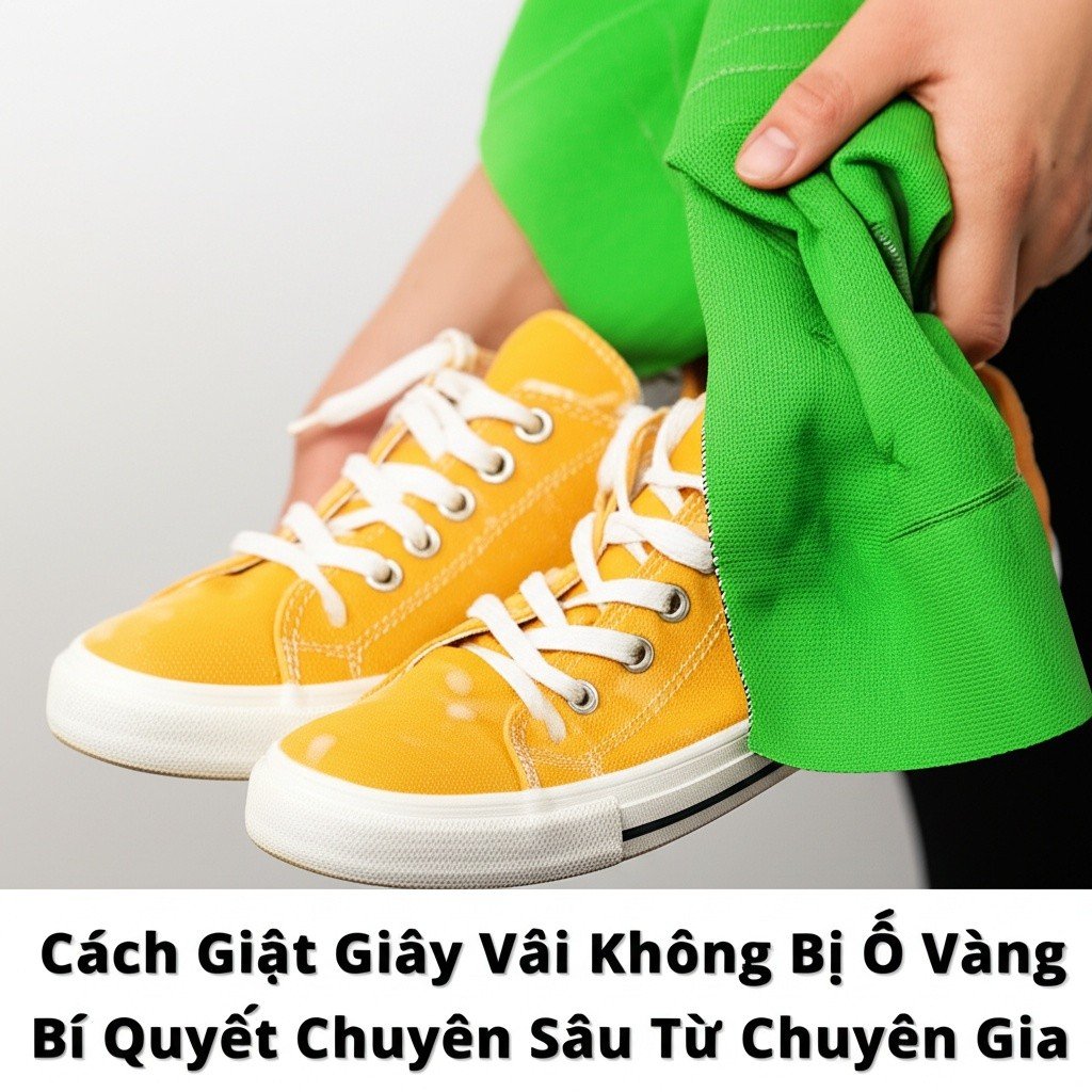 Hình minh họa cho bài viết: Cách Giặt Giày Vải Không Bị Ố Vàng: Bí Quyết Chuyên Sâu Từ Chuyên Gia