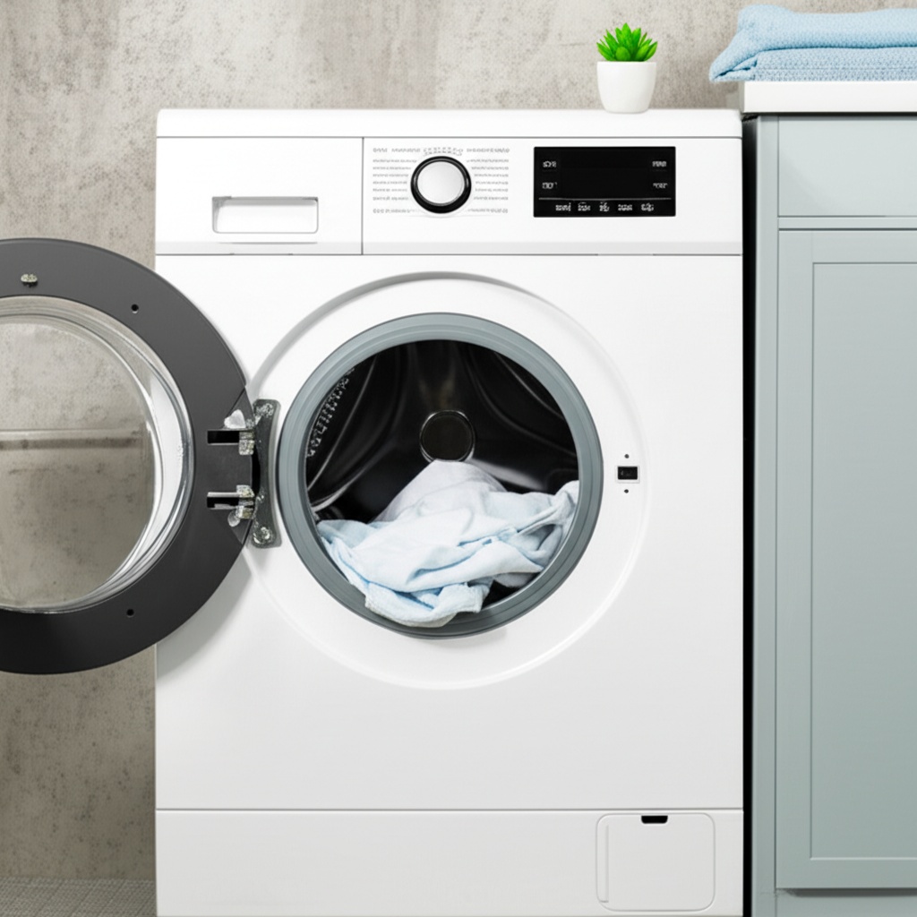 Hình minh họa cho bài viết: Cách Giặt Khô Bằng Máy Giặt Tại Nhà: Hướng Dẫn Chi Tiết Từ A-Z & Sai Lầm Cần Tránh