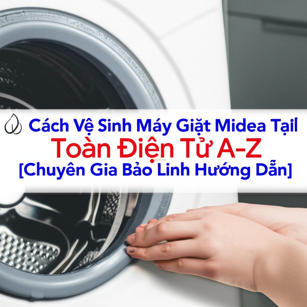 Hình minh họa cho bài viết: Cách Vệ Sinh Máy Giặt Midea Tại Nhà Toàn Diện Từ A-Z [Chuyên Gia Bảo Linh Hướng Dẫn]