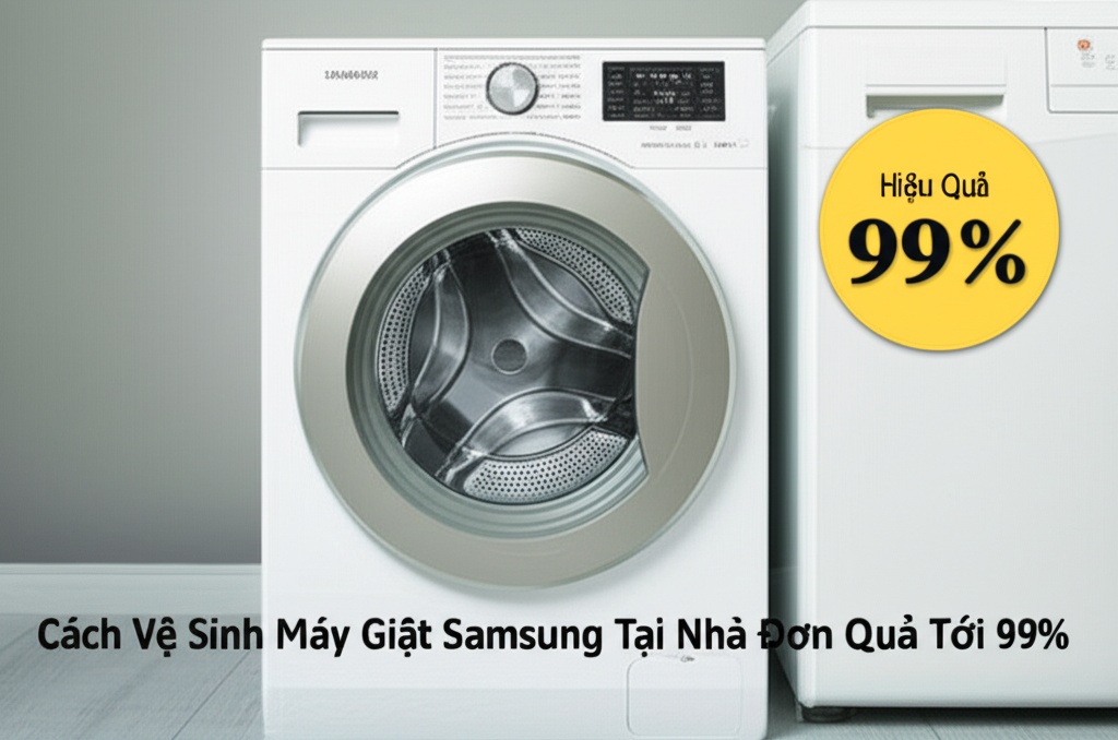 Hình minh họa cho bài viết: Cách Vệ Sinh Máy Giặt Samsung Tại Nhà Đơn Giản, Hiệu Quả Tới 99%