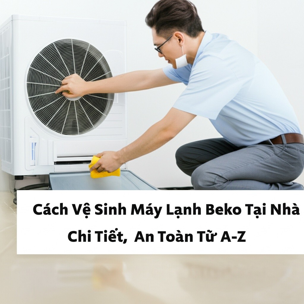 Hình minh họa cho bài viết: Cách Vệ Sinh Máy Lạnh Beko Tại Nhà Chi Tiết, An Toàn Từ A-Z