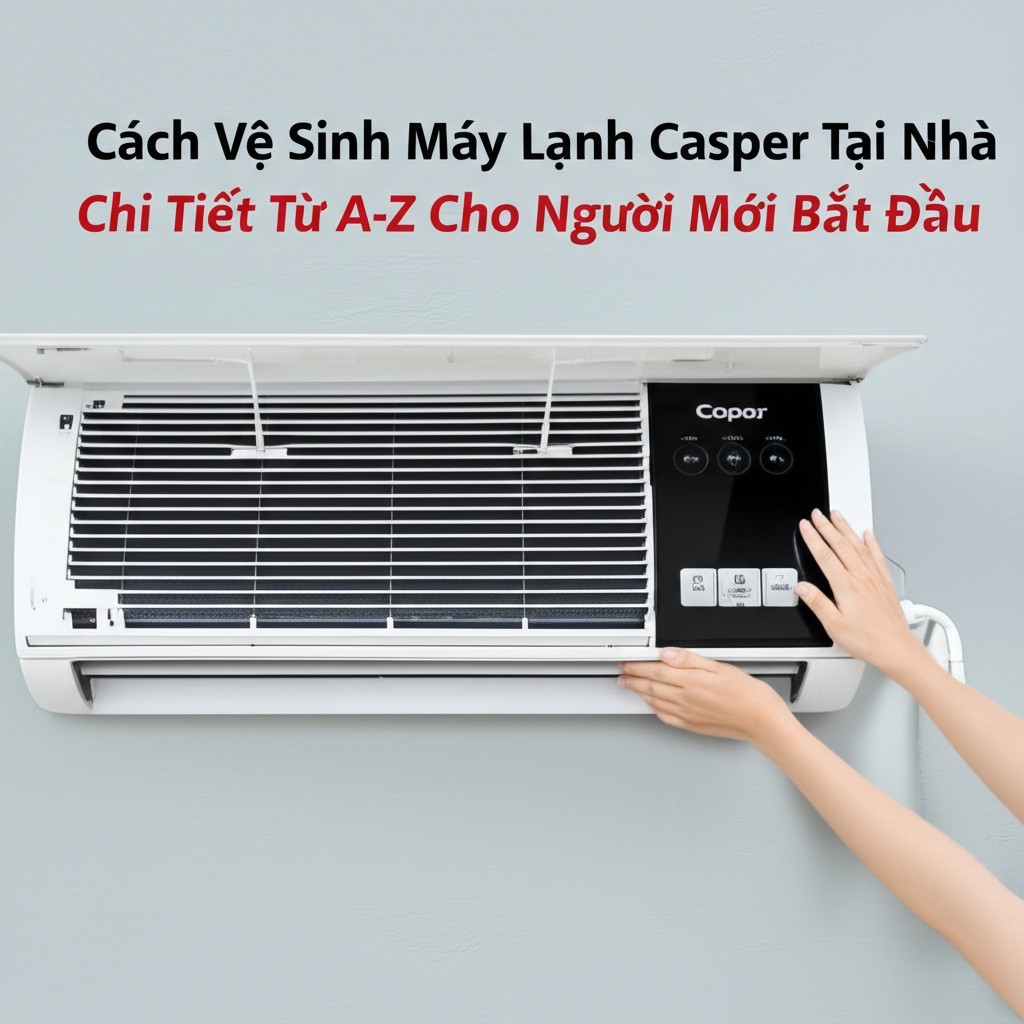 Hình minh họa cho bài viết: Cách Vệ Sinh Máy Lạnh Casper Tại Nhà Chi Tiết Từ A-Z Cho Người Mới Bắt Đầu