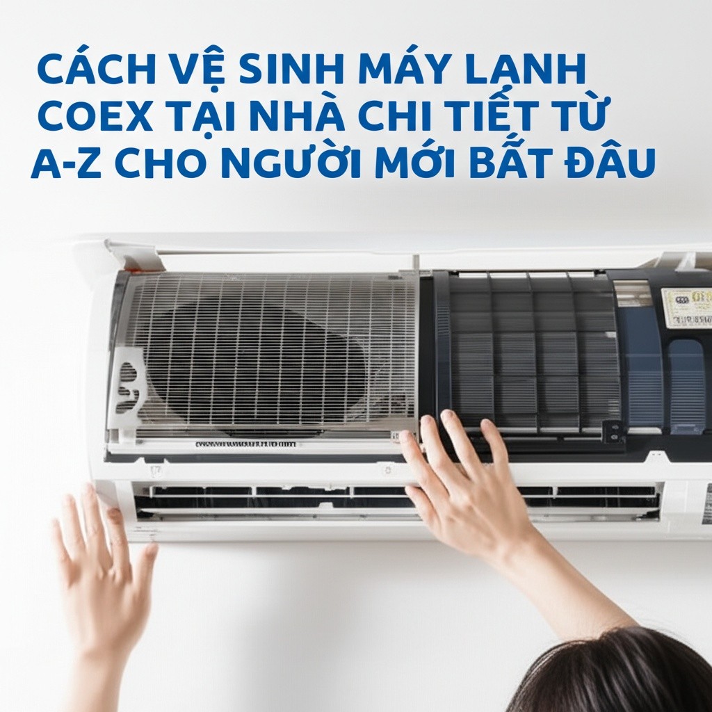Hình minh họa cho bài viết: Cách Vệ Sinh Máy Lạnh Coex Tại Nhà Chi Tiết Từ A-Z Cho Người Mới Bắt Đầu