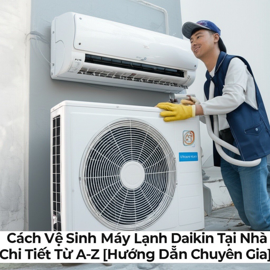 Hình minh họa cho bài viết: Cách Vệ Sinh Máy Lạnh Daikin Tại Nhà Chi Tiết Từ A-Z [Hướng Dẫn Chuyên Gia]