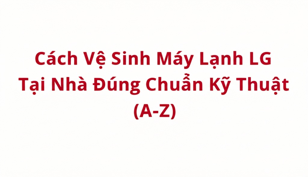 Hình minh họa cho bài viết: Cách Vệ Sinh Máy Lạnh LG Tại Nhà Đúng Chuẩn Kỹ Thuật (A-Z)