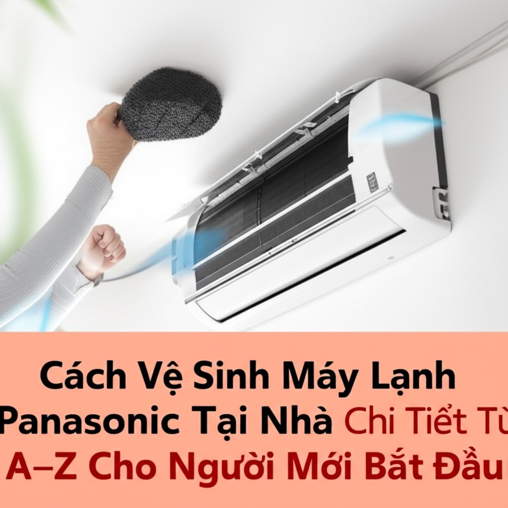 Hình minh họa cho bài viết: Cách Vệ Sinh Máy Lạnh Panasonic Tại Nhà Chi Tiết Từ A-Z Cho Người Mới Bắt Đầu