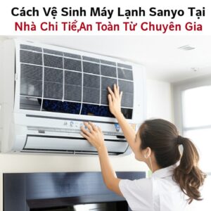 Cách Vệ Sinh Máy Lạnh Sanyo Tại Nhà Chi Tiết, An Toàn Từ Chuyên Gia