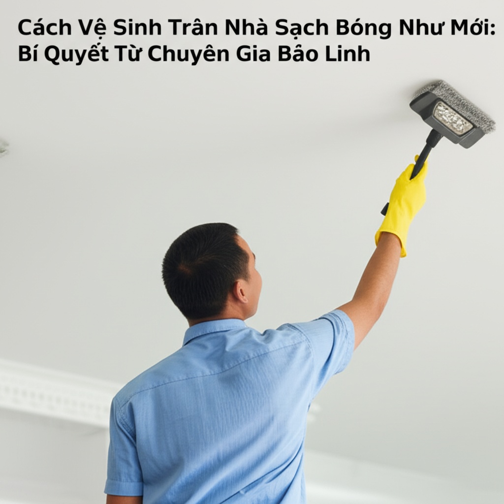 Hình minh họa cho bài viết: Cách Vệ Sinh Trần Nhà Sạch Bóng Như Mới: Bí Quyết Từ Chuyên Gia Bảo Linh