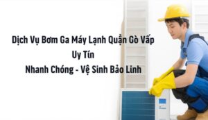 Dịch Vụ Bơm Ga Máy Lạnh Quận Gò Vấp Uy Tín, Nhanh Chóng – Vệ Sinh Bảo Linh