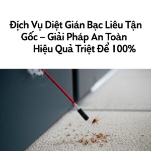 Dịch Vụ Diệt Gián Bạc Liêu Tận Gốc – Giải Pháp An Toàn, Hiệu Quả Triệt Để 100%