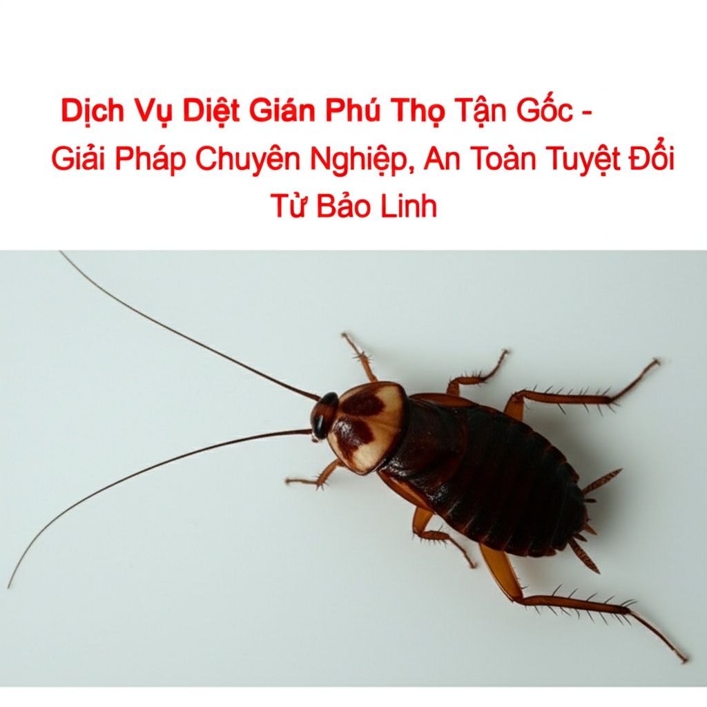 Hình minh họa cho bài viết: Dịch Vụ Diệt Gián Phú Thọ Tận Gốc - Giải Pháp Chuyên Nghiệp, An Toàn Tuyệt Đối Từ Bảo Linh