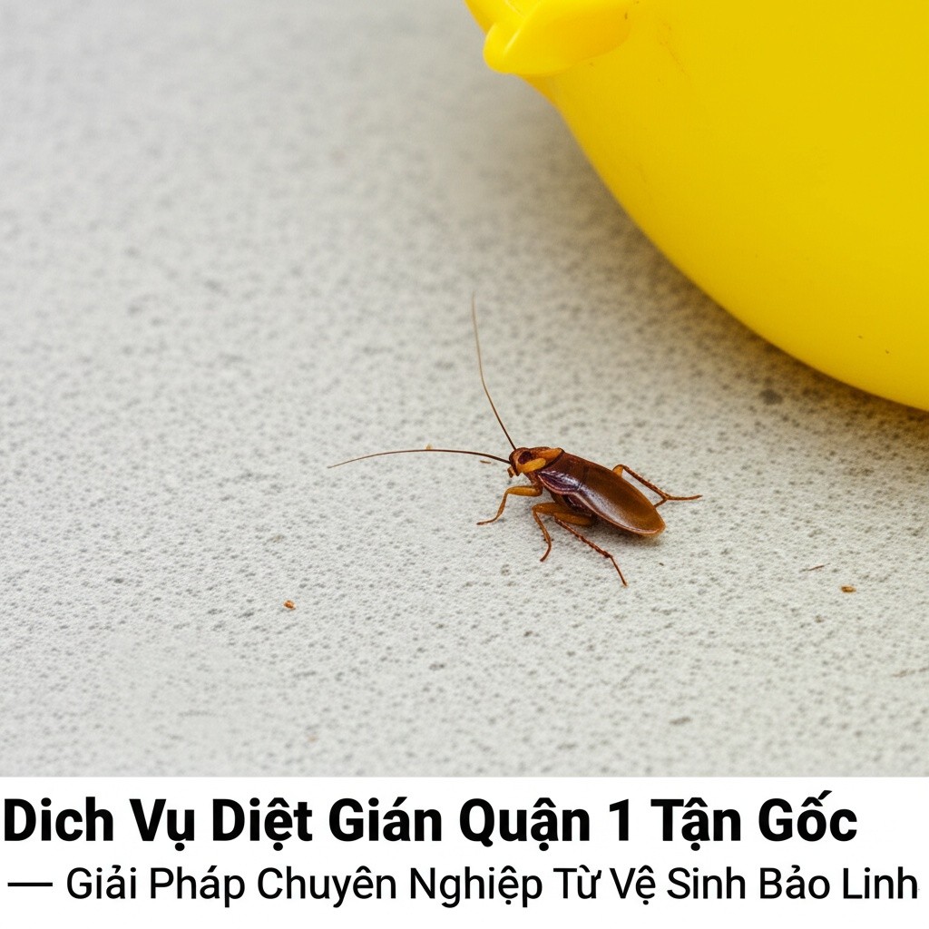 Hình minh họa cho bài viết: Dịch Vụ Diệt Gián Quận 1 Tận Gốc - Giải Pháp Chuyên Nghiệp Từ Vệ Sinh Bảo Linh