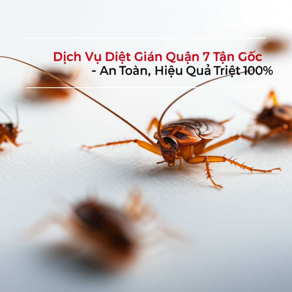 Hình minh họa cho bài viết: Dịch Vụ Diệt Gián Quận 7 Tận Gốc - An Toàn, Hiệu Quả Triệt Để 100%