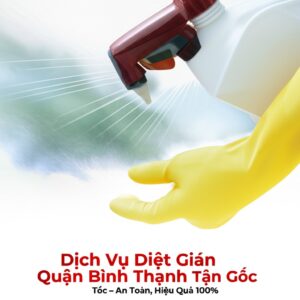 Dịch Vụ Diệt Gián Quận Bình Thạnh Tận Gốc – An Toàn, Hiệu Quả 100%