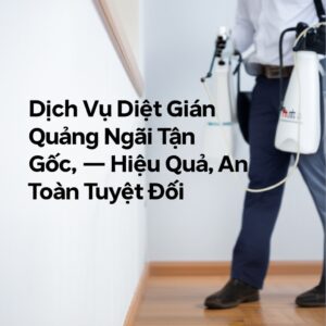 Dịch Vụ Diệt Gián Quảng Ngãi Tận Gốc – Hiệu Quả, An Toàn Tuyệt Đối